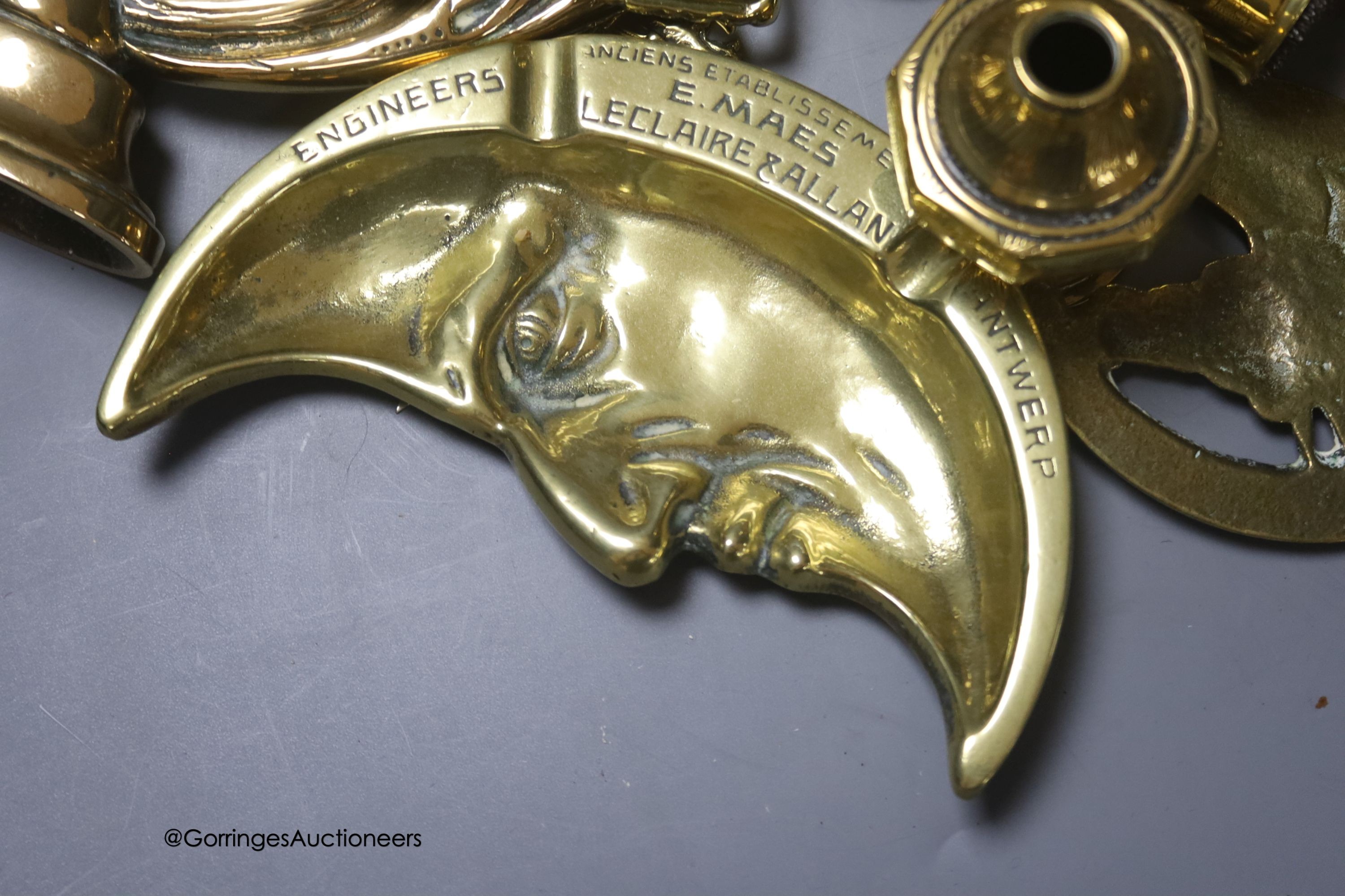 A group of Victorian and later brassware